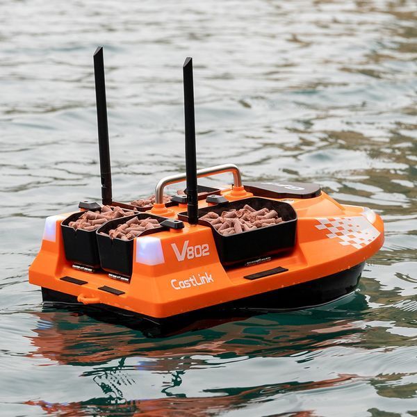 Кораблик для підгодовування Flytec V802 Pro GPS (orange) V802PRO-O-30000-1Y фото