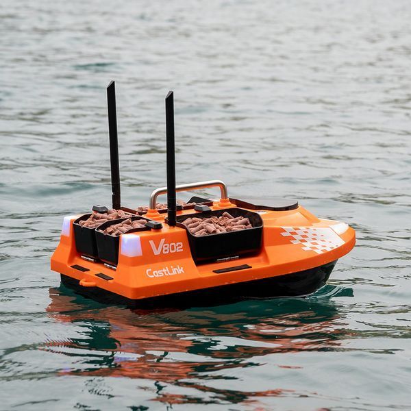 Кораблик для підгодовування Flytec V802 (orange) V802-O-30000-1Y фото