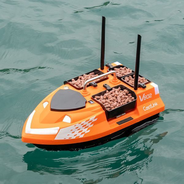 Кораблик для підгодовування Flytec V802 (orange) V802-O-30000-1Y фото